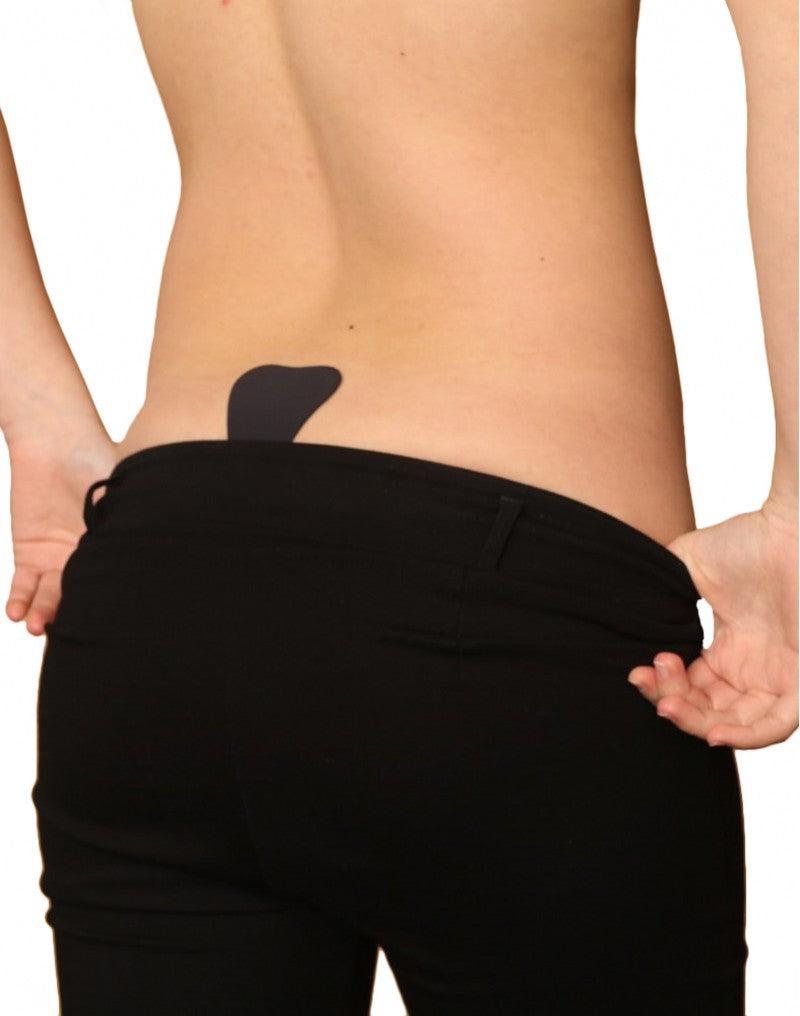 Bye Bra - Onzichtbare Plak String - Zwart-Erotiekvoordeel.nl