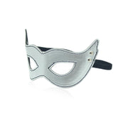 Maschera per gli occhi Cat - Argento - Fascia elastica - Pelle PU - Erotiekvoordeel.nl