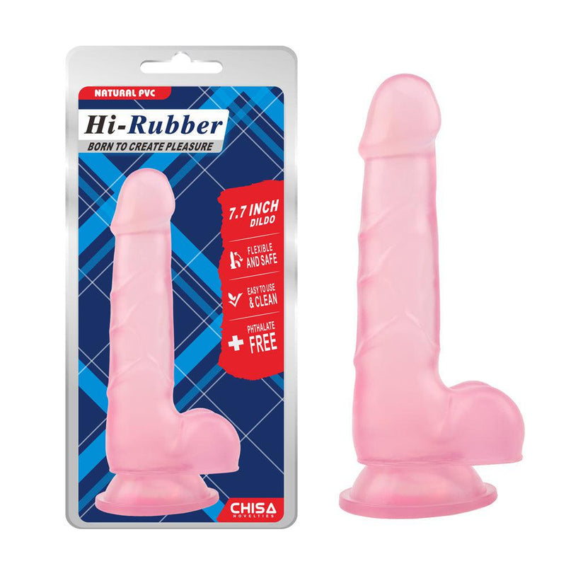 Chisa - Dildo Met Zuignap - 19,5 cm x 3 cm - Roze-Erotiekvoordeel.nl