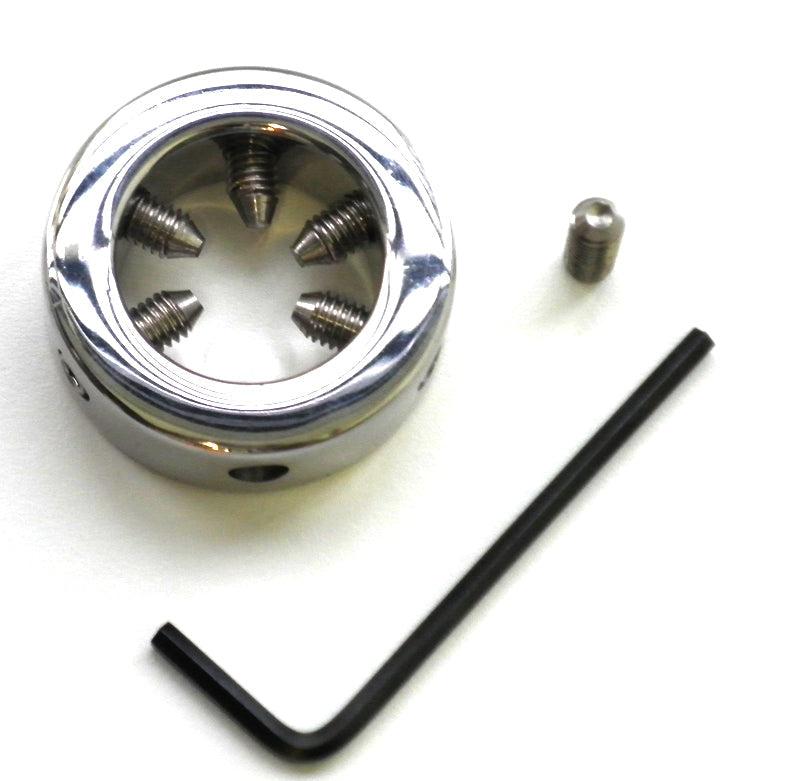 Kiotos - Cockring RVS Met verstelbare schroeven aan de Binnenkant-Erotiekvoordeel.nl