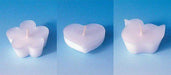 CraftEmotions - Gietmal - Kaarsen Maken - Drijfkaars Combi Rozet/Hart/Eend - 20x50mm-Erotiekvoordeel.nl