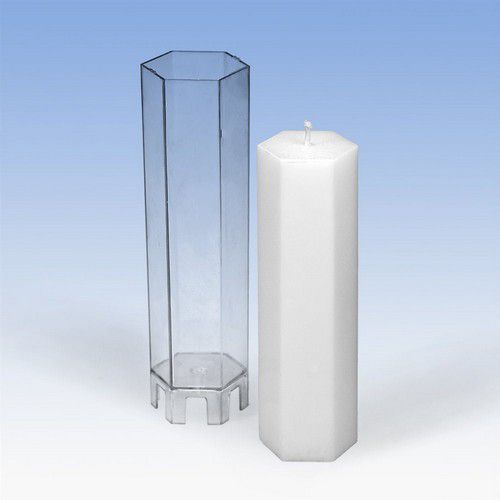 CraftEmotions - Gietmal - Kaarsen Maken - Zeshoekig - 53 x 170mm-Erotiekvoordeel.nl