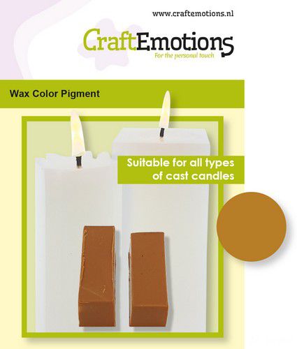 CraftEmotions - Wax Kleurpigment - Kaarsen Maken - Bijenwas Geel-Erotiekvoordeel.nl