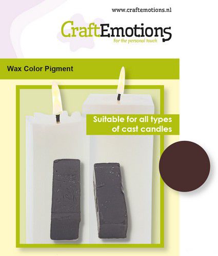 CraftEmotions - Wax Kleurpigment - Kaarsen Maken - Bruin-Erotiekvoordeel.nl