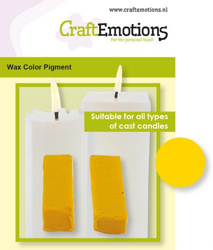 CraftEmotions - Wax Kleurpigment - Kaarsen Maken - Geel-Erotiekvoordeel.nl