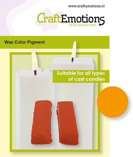 CraftEmotions - Wax Kleurpigment - Kaarsen Maken - Oranje-Erotiekvoordeel.nl