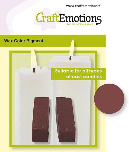 CraftEmotions - Wax Kleurpigment - Kaarsen Maken - Terracotta-Erotiekvoordeel.nl