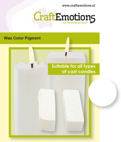 CraftEmotions - Wachs-Farbpigment - Kerzenherstellung - Weiß - Erotiekvoordeel.nl