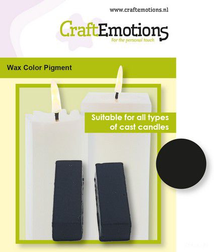 CraftEmotions - Wax Kleurpigment - Kaarsen Maken - Zwart-Erotiekvoordeel.nl