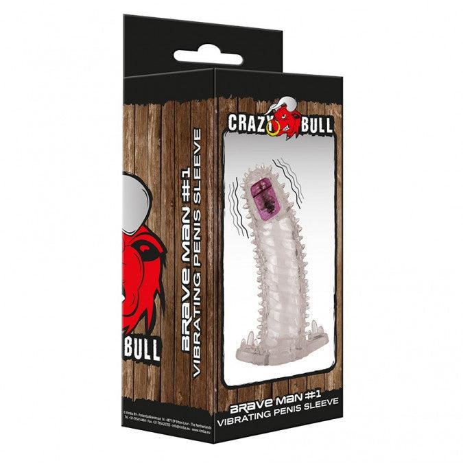 Crazy Bull Vibrerende Penis Sleeve Brave Man 1-Erotiekvoordeel.nl