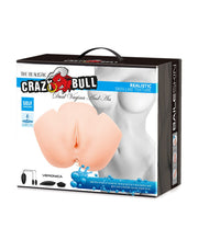 Crazy Bull - Vibrerende Vagina & Ass Masturbator VERONICA - Lichte Huidskleur-Erotiekvoordeel.nl