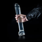 Dark Crystal - XXL Dildo - 37,5 x 6 cm - Transparant-Erotiekvoordeel.nl