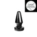 Dark Crystal - Buttplug 13 x 5,5 cm - Zwart-Erotiekvoordeel.nl