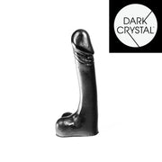 Dark Crystal - Dildo - 18 x 3 cm - Zwart-Erotiekvoordeel.nl