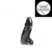 Dark Crystal - Dildo - 21 x 6,3 cm - Zwart-Erotiekvoordeel.nl