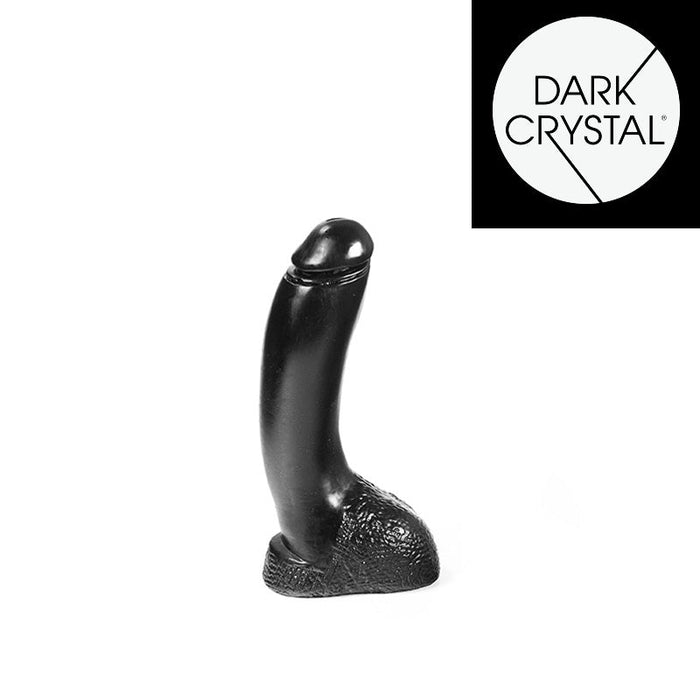 Dark Crystal - Dildo 21,5 x 5cm - Zwart-Erotiekvoordeel.nl