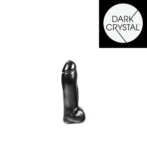 Dark Crystal - Dildo 21,5 x 6,3 cm - Zwart-Erotiekvoordeel.nl
