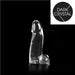 Dark Crystal - Dildo Met Balzak 21 x 6 cm - Transparant-Erotiekvoordeel.nl