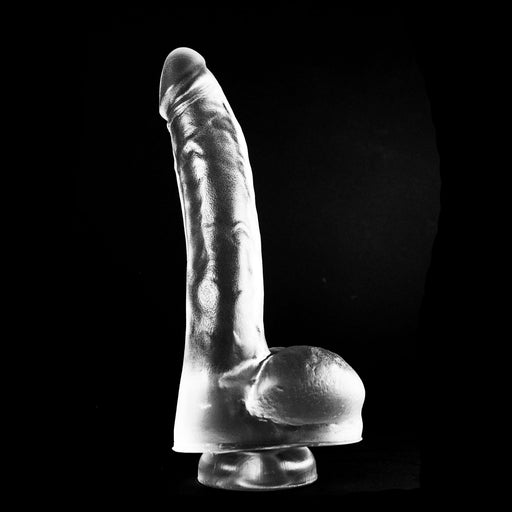 Dark Crystal - Dildo Met Zuignap 27,5 x 4,5 cm - Transparant-Erotiekvoordeel.nl