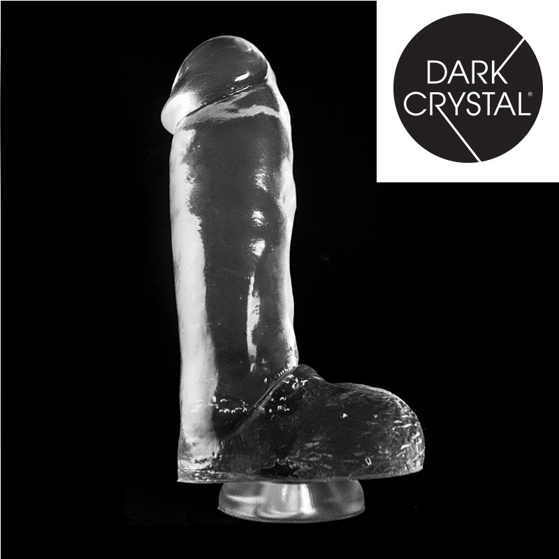 Dark Crystal - XXL Dildo Met Zuignap - 29,5 x 7 cm - Transparant-Erotiekvoordeel.nl