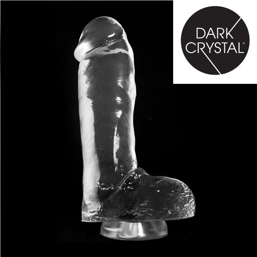 Dark Crystal - Dildo Met Zuignap 29,5 x 7 cm - Transparant-Erotiekvoordeel.nl