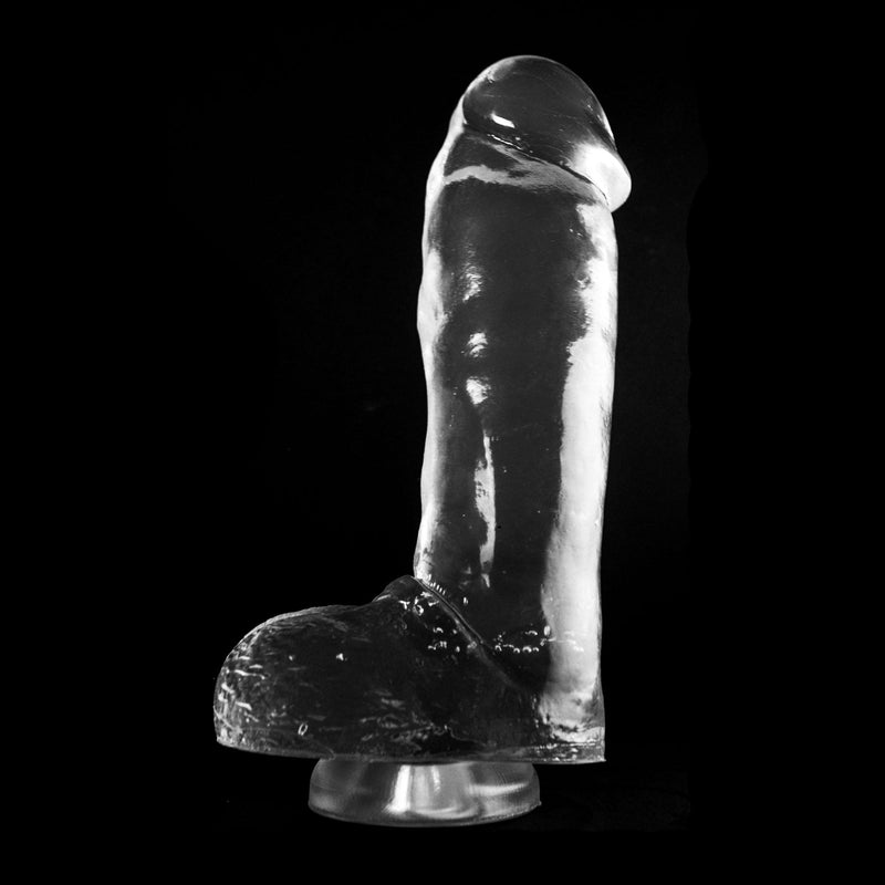 Dark Crystal - XXL Dildo Met Zuignap - 29,5 x 7 cm - Transparant-Erotiekvoordeel.nl