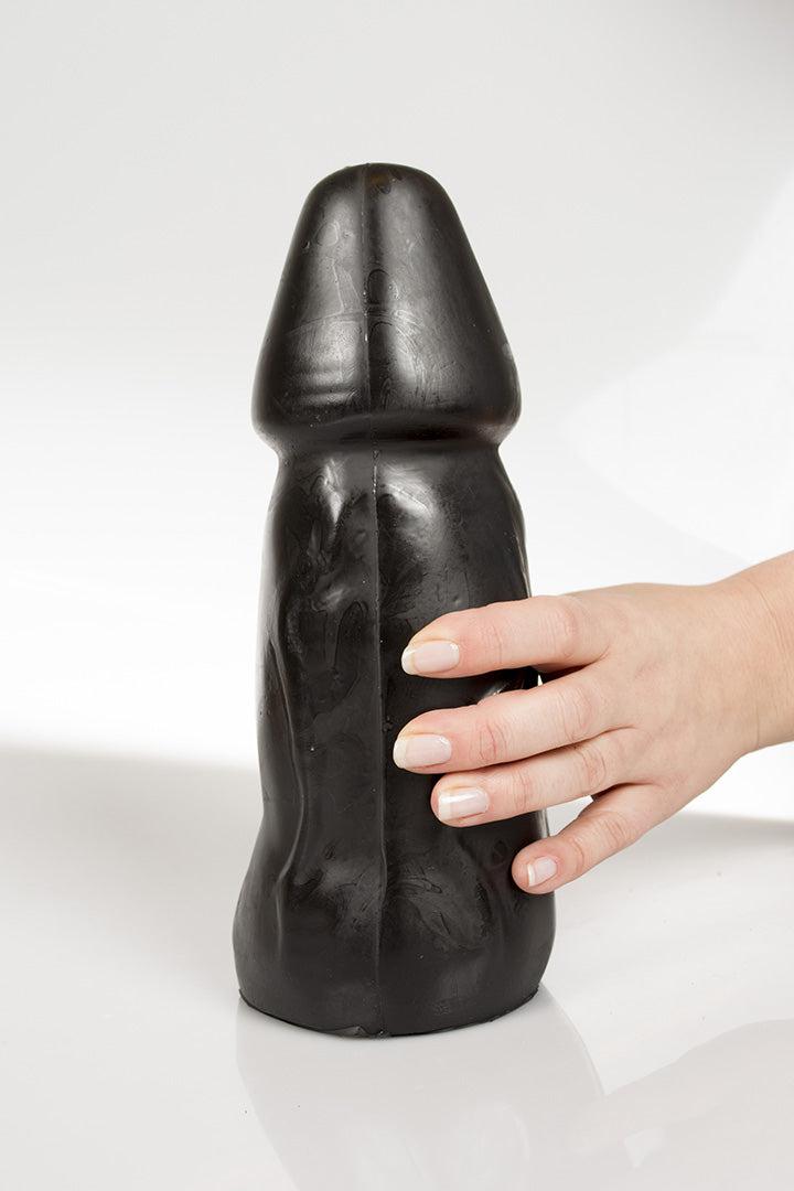 Dark Crystal - Extra Grote Anaal Dildo - 24,5 x 9,5 cm - Zwart-Erotiekvoordeel.nl