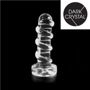Dark Crystal - Extra Grote Geribbelde Dildo - 27,5 x 7,3 cm - Transparant-Erotiekvoordeel.nl
