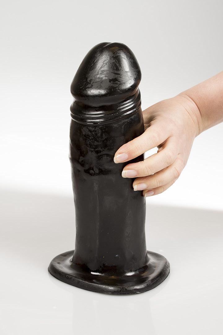 Dark Crystal - XXL Dildo - 23 x 8,5 cm - Zwart-Erotiekvoordeel.nl