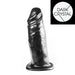 Dark Crystal - XXL Dildo 23 x 8,5 cm - Zwart-Erotiekvoordeel.nl