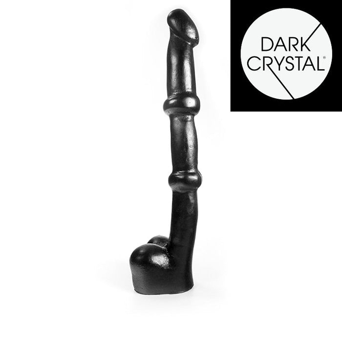 Dark Crystal - XXL Dildo 34 x 5,2 cm - Zwart-Erotiekvoordeel.nl
