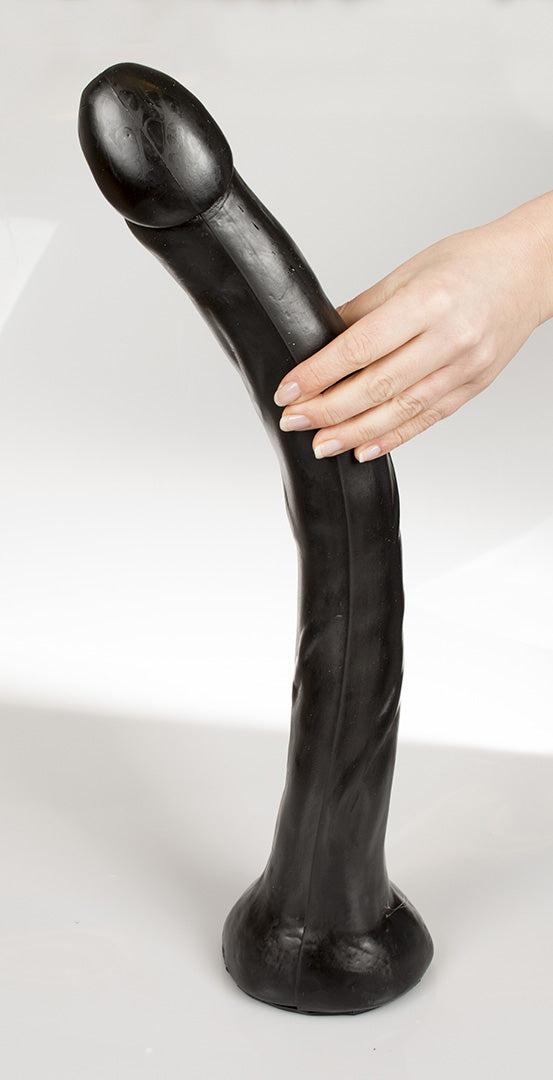 Dark Crystal - XXL Dildo - 53 x 6 cm - Zwart-Erotiekvoordeel.nl