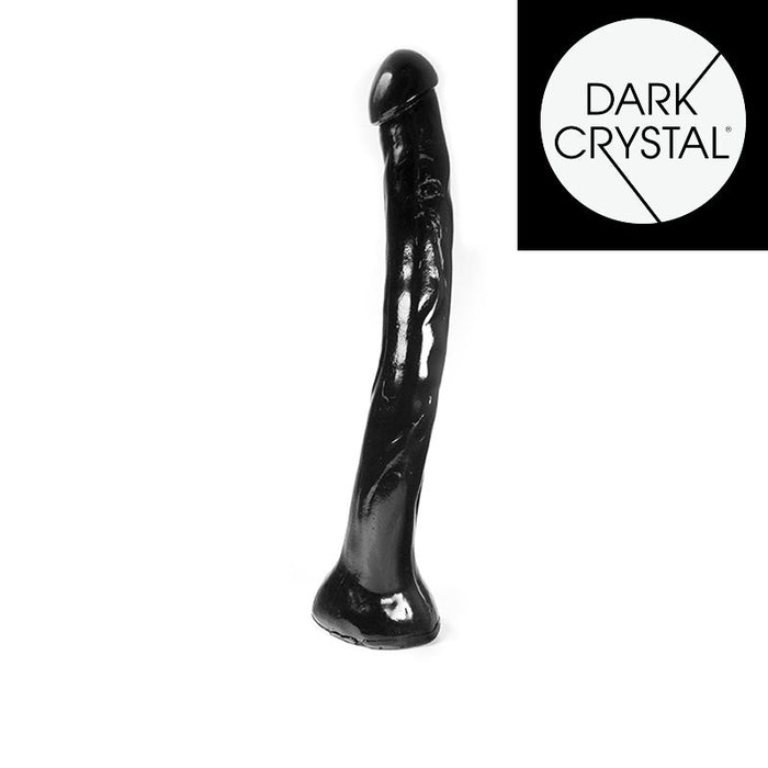Dark Crystal - XXL Dildo 53 x 6 cm - Zwart-Erotiekvoordeel.nl