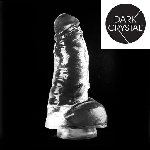 Dark Crystal - XXL Dildo Met Zuignap 25,5 x 7,5 cm - Transparant-Erotiekvoordeel.nl