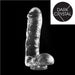 Dark Crystal - XXL Dildo Met Zuignap 26 x 6 cm - Transparant-Erotiekvoordeel.nl