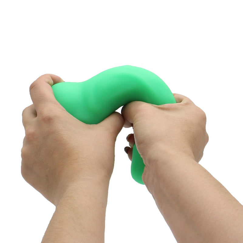 DeLuxe Pure Nature Neo Colours - Siliconen Dildo - 23 x 4.1 cm - Groen-Erotiekvoordeel.nl