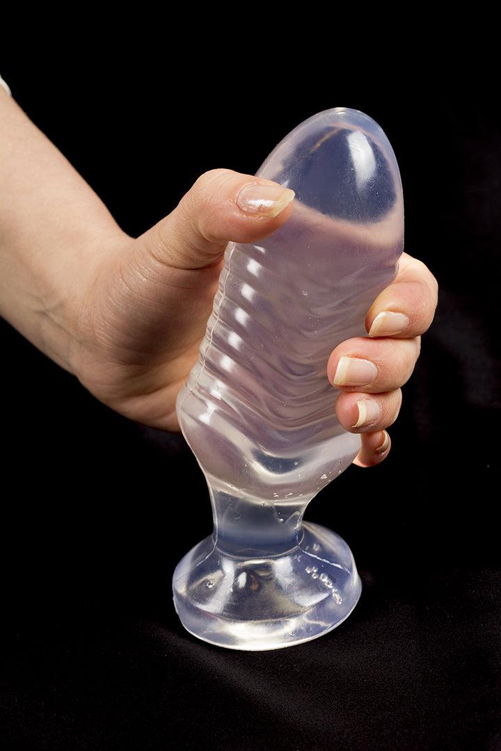 Dinoo - Tanius - Buttplug - 23 x 7 cm - Transparant-Erotiekvoordeel.nl