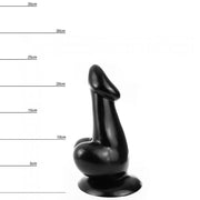 Dinoo HUNG - Titan - Vac-U-Lock Compatable Dildo - Titan 24 x 4,5 cm - Zwart-Erotiekvoordeel.nl