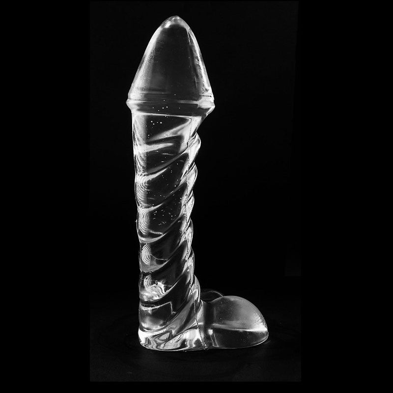 Dinoo - Irritator - Dildo - 29 x 7,6 cm - Transparant-Erotiekvoordeel.nl