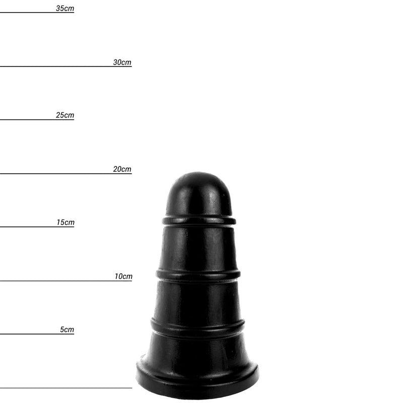 Dinoo HUNG - Deviant - dildo kompatybilne z Vac-U-Lock - 19,5 x 6,5 cm - czarny - Erotiekvoordeel.nl