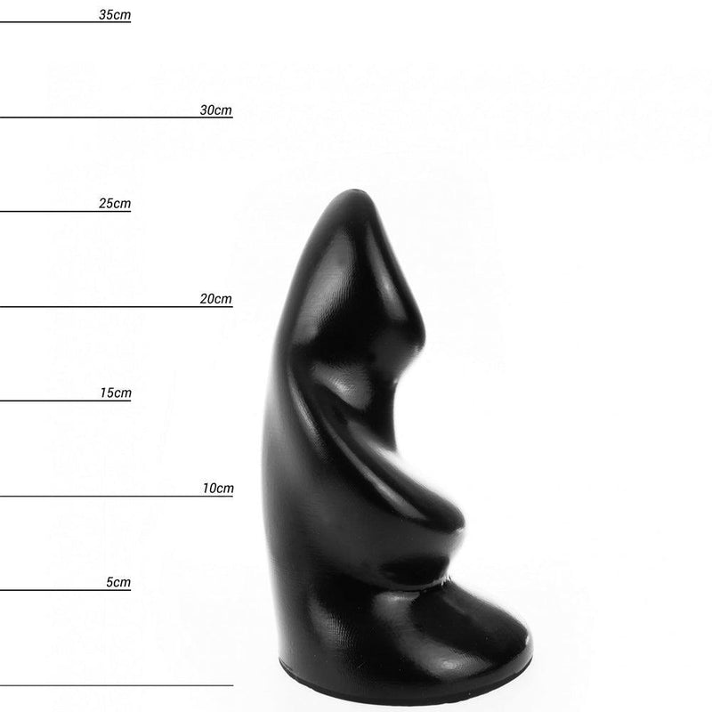 Dinoo HUNG - Grim - Vac-U-Lock Compatible Dildo - 26 x 7 cm - Black-Erotiekvoordeel.nl
