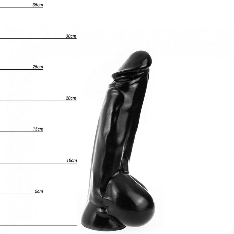 Dinoo HUNG - Tyran - Dildo compatibile con Vac-U-Lock - 28 x 5 cm - Nero-Erotiekvoordeel.nl