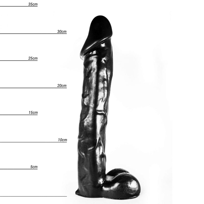 Dinoo - Krito - Dildo - 33 x 7.8 cm - Black-Erotiekvoordeel.nl