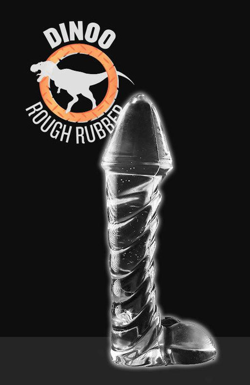Dinoo - Lesotho - Transparent Dildo with Scrotum - Erotiekvoordeel.nl