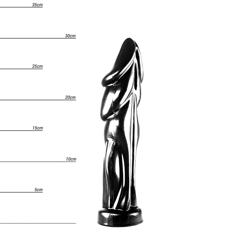 Dinoo - Paralitian - Dildo - 30 x 8 cm - Black-Erotiekvoordeel.nl