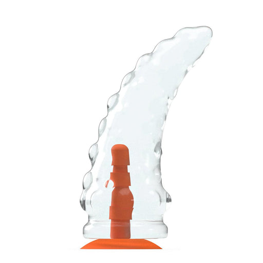 Dinoo Primal Desires - Acro - Large Dildo With Suction Cup - Transparent-Erotiekvoordeel.nl