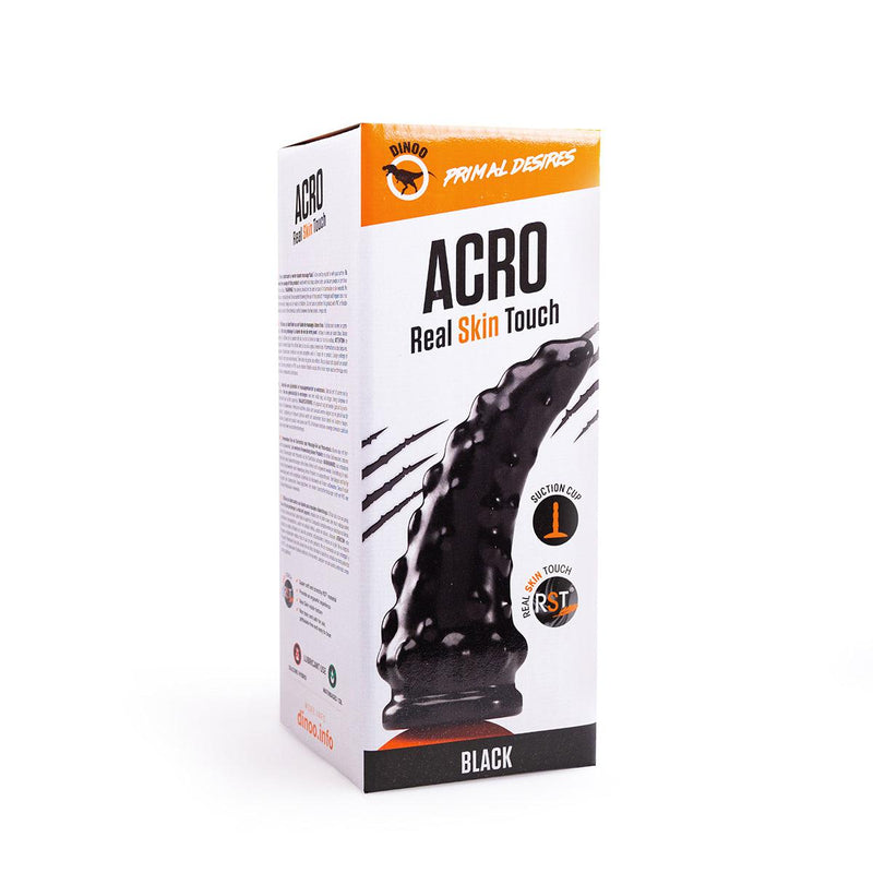 Dinoo Primal Desires - Acro - Large Dildo With Suction Cup - Black-Erotiekvoordeel.nl
