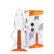 Dinoo Primal Desires - Allo - Gros gode avec ventouse - Transparent-Erotiekvoordeel.nl