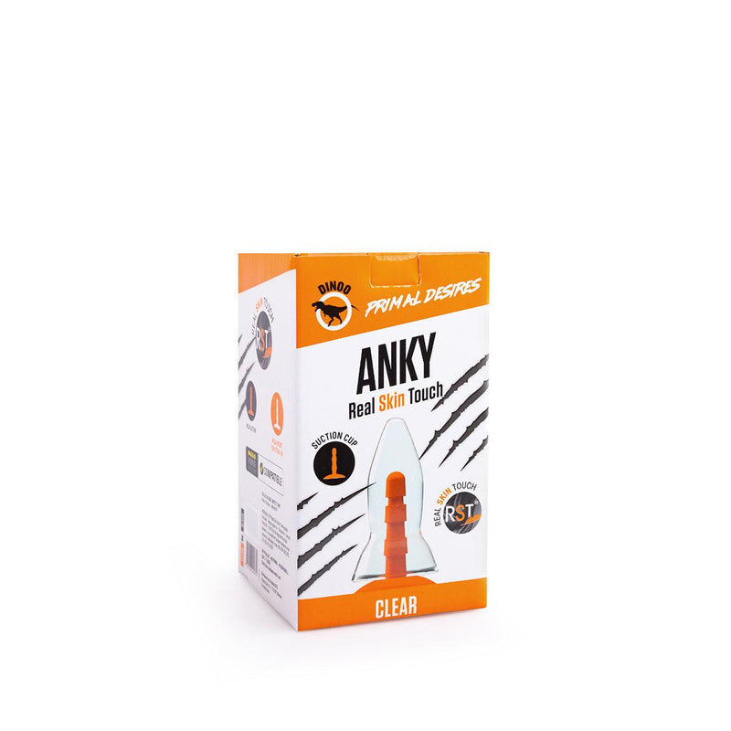 Dinoo Primal Desires - Anky - Dildo grande con ventosa - Trasparente-Erotiekvoordeel.nl