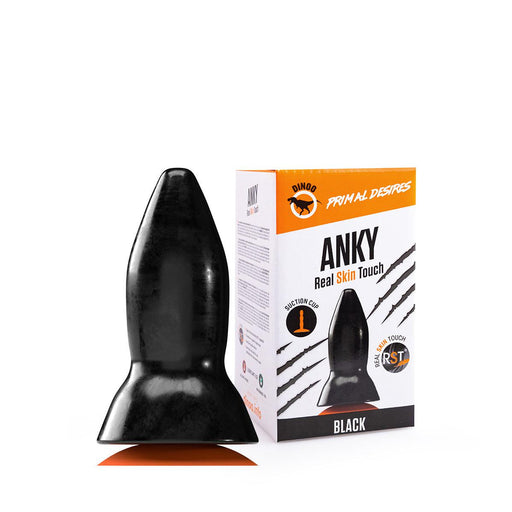 Dinoo Primal Desires - Anky - Large Dildo With Suction Cup - Black-Erotiekvoordeel.nl